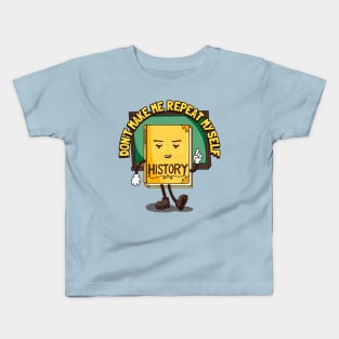 Cartoon History Book Teacher Kids T-Shirt